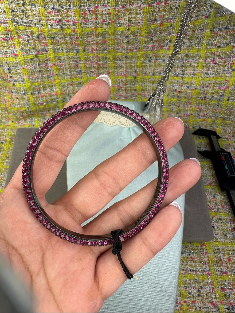 Juicy couture Pink Crystal Bangle Bracelet 62-63 mm
